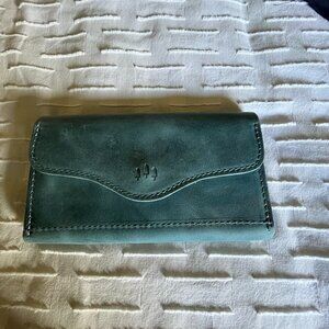 NEW Portland Leather Goods PLG BOZEMAN WALLET  Aqua Blue